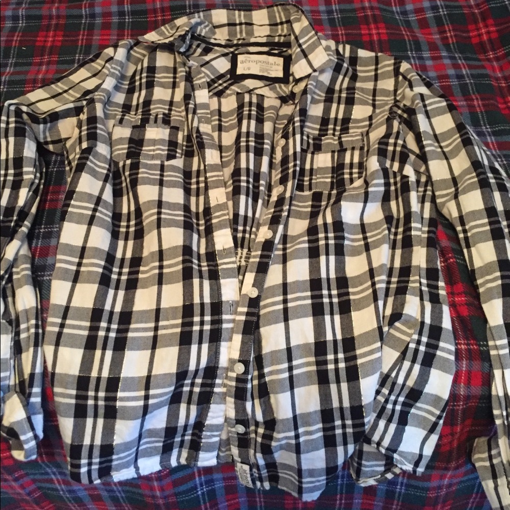Black and white flannel